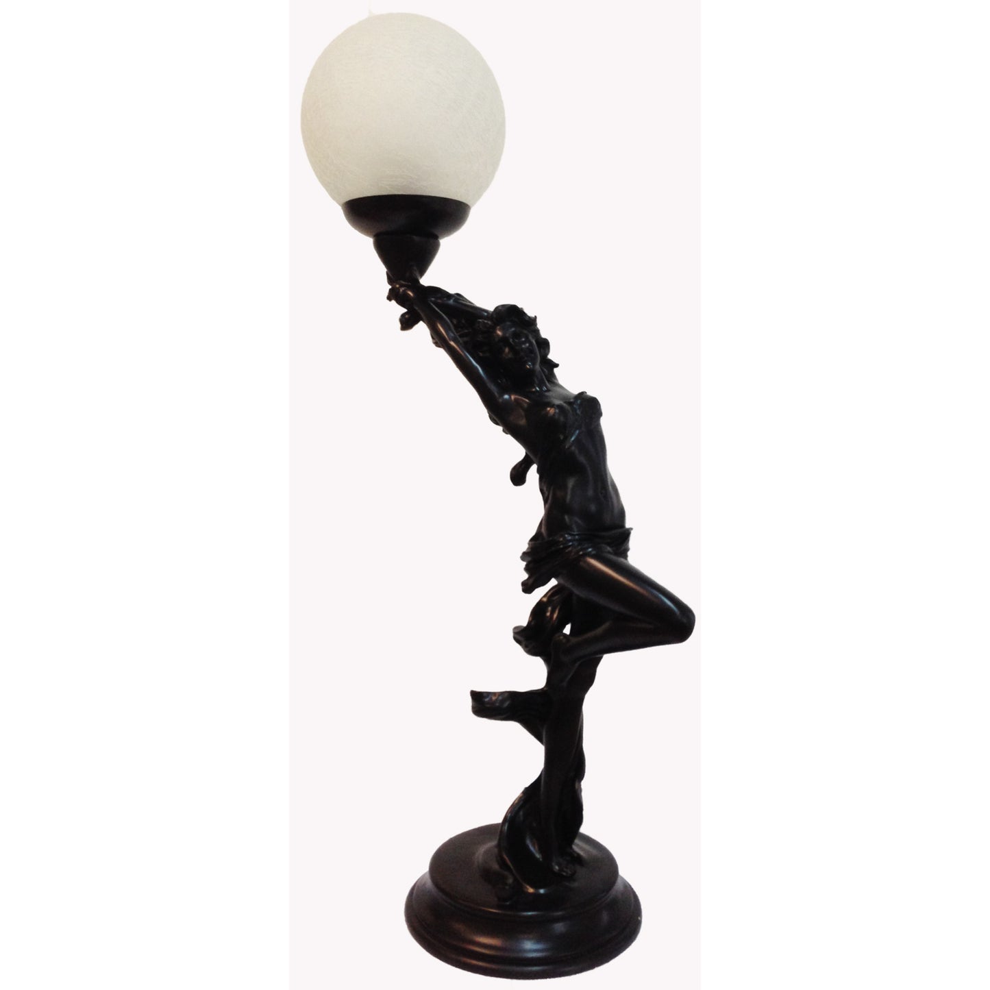 Grace Sculptural Art Deco Table Lamp Table Lamp G&G Bros Black