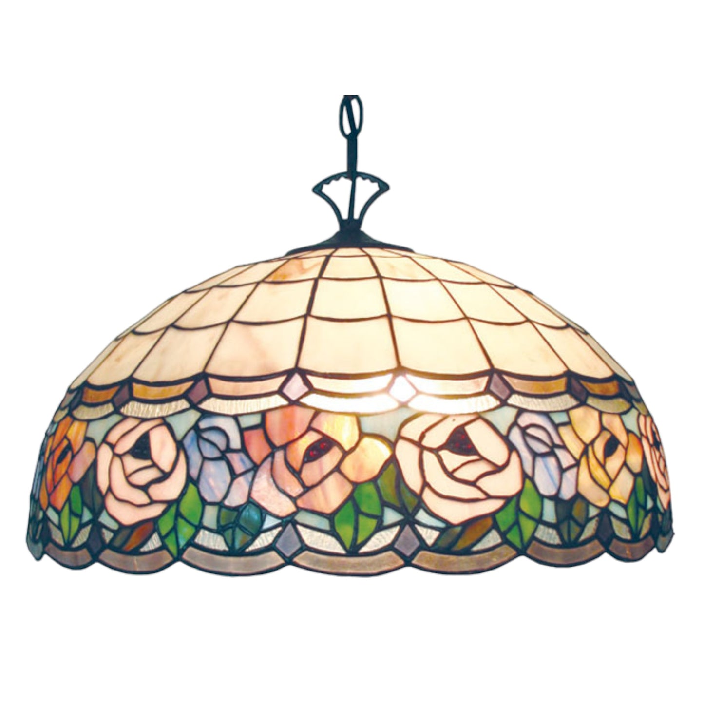 Tiffany Chandell Stained Glass Pendant Light Pendant Light G&G Bros