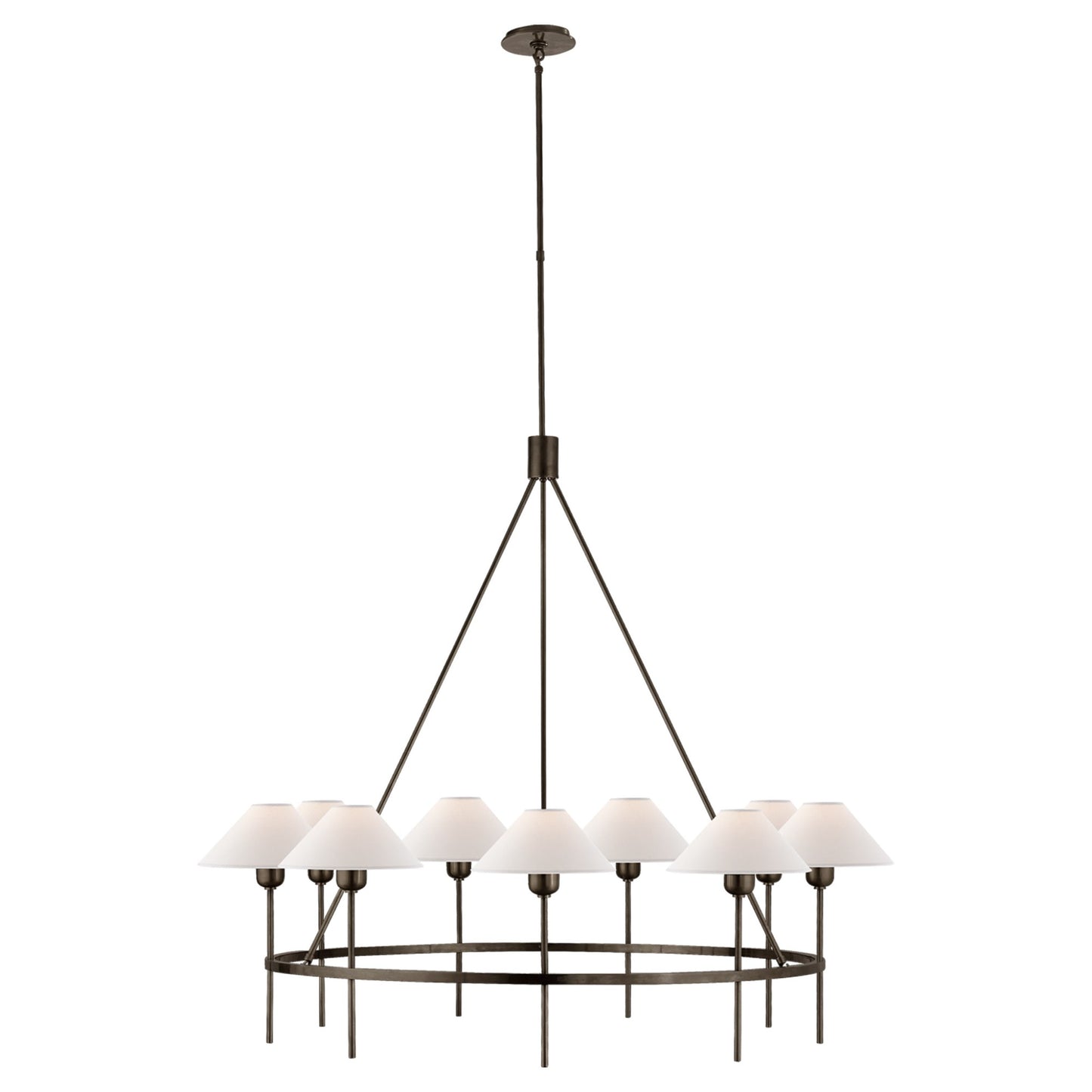 J. Randall Powers Hackney Large Chandelier - Brass Pendant Light Bloomingdales Lighting Bronze