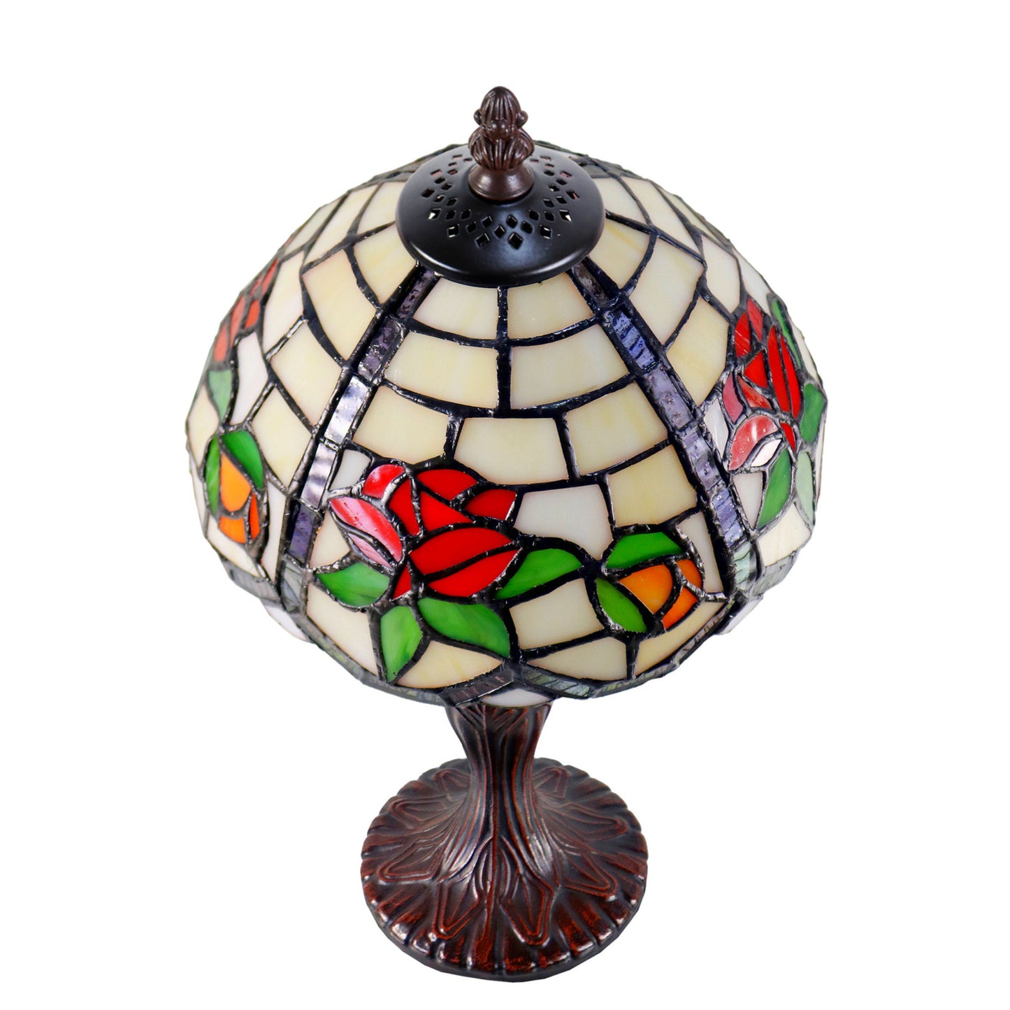 Lola Small Stained Glass Table Lamp Table Lamp G&G Bros