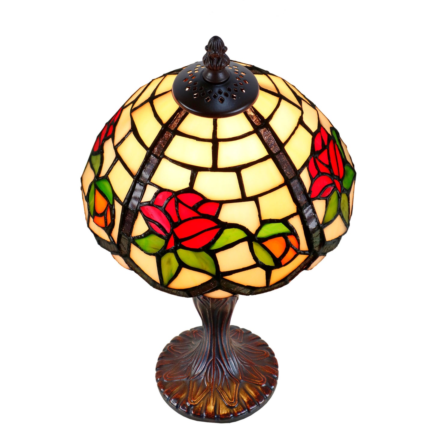 Lola Small Stained Glass Table Lamp Table Lamp G&G Bros