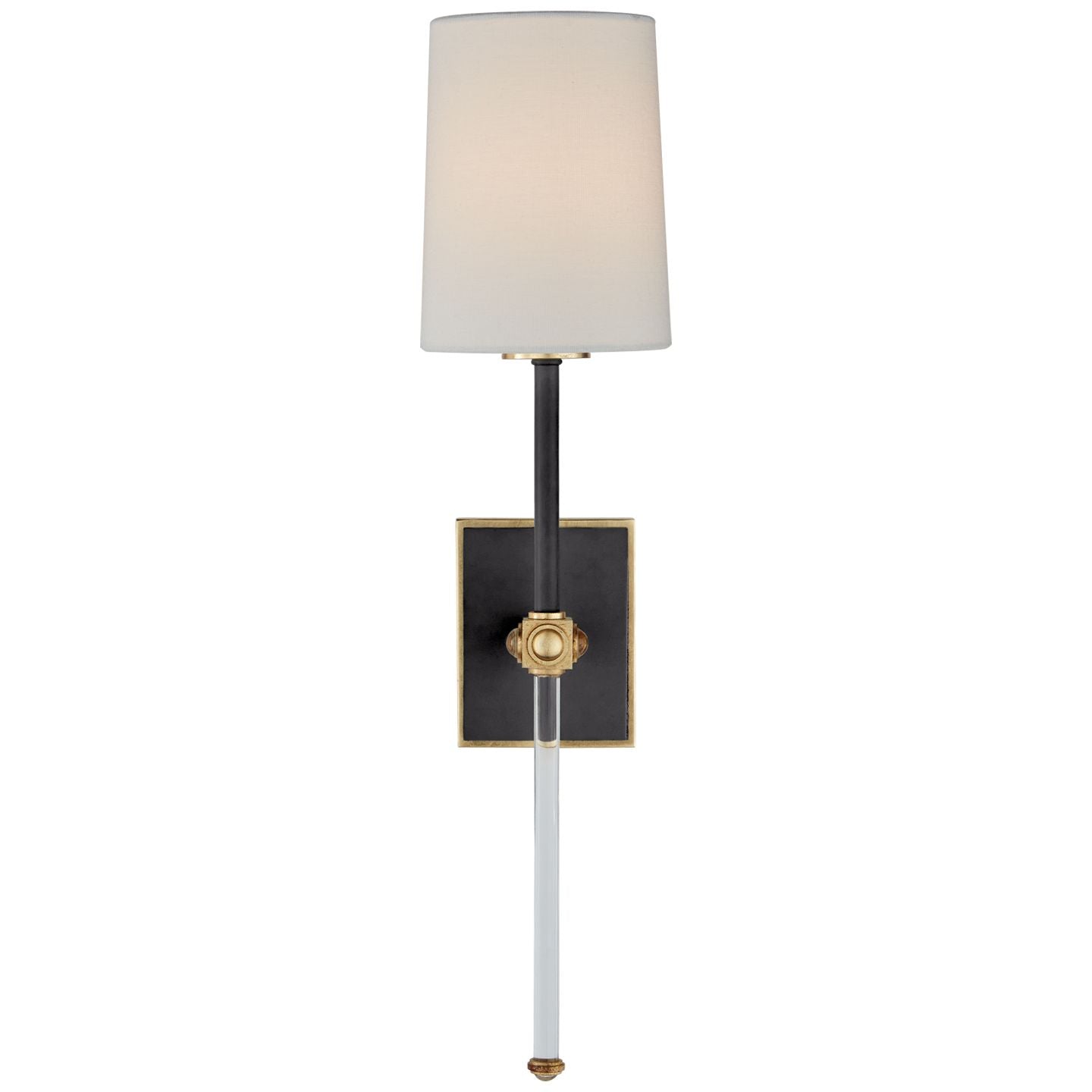 Julie Neill Lucia Crystal Medium Tail Wall Sconce - Matte Black Wall Light Bloomingdales Lighting Matte Black
