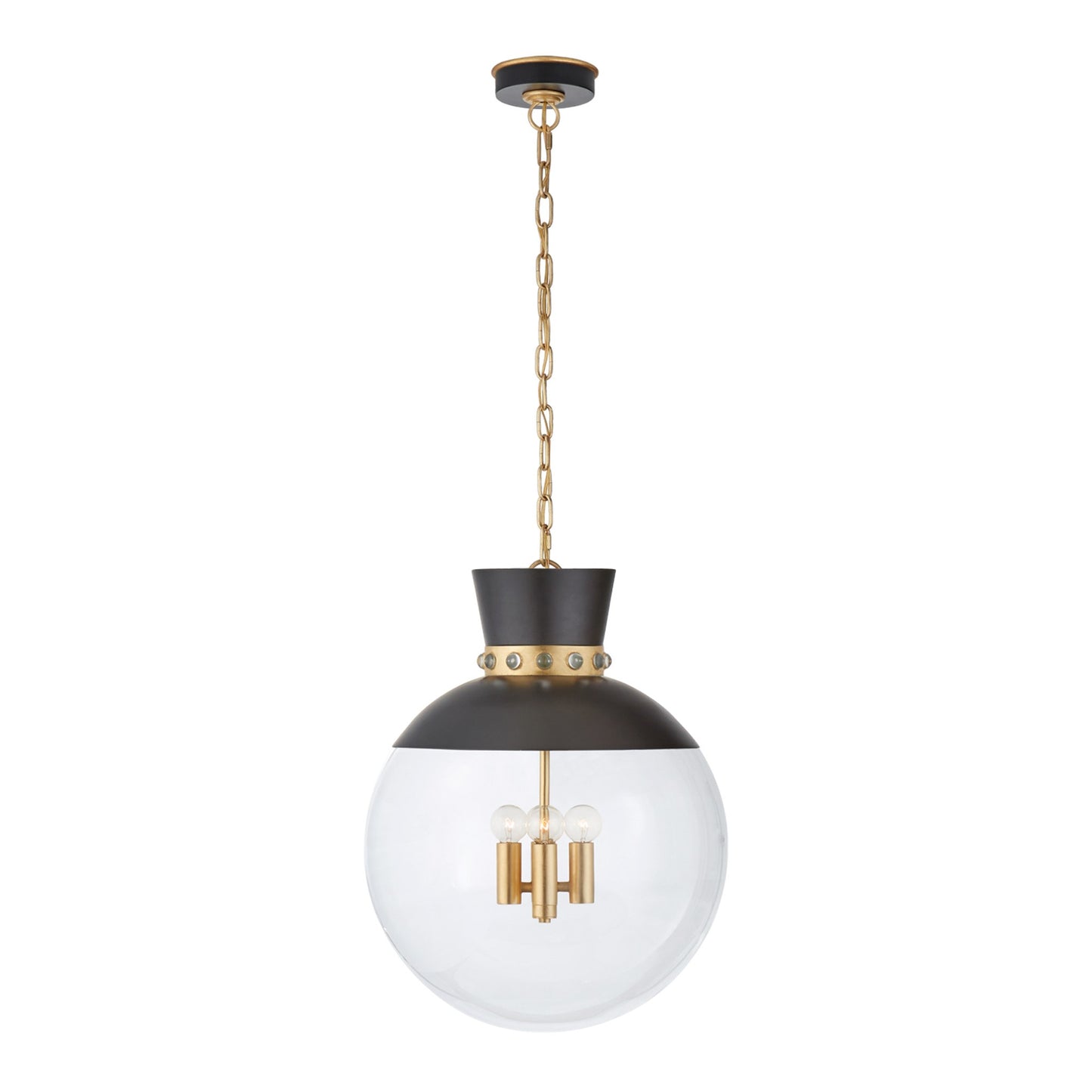 Julie Neill Lucia Large Glass Pendant Light Pendant Light Bloomingdales Lighting Matte Black
