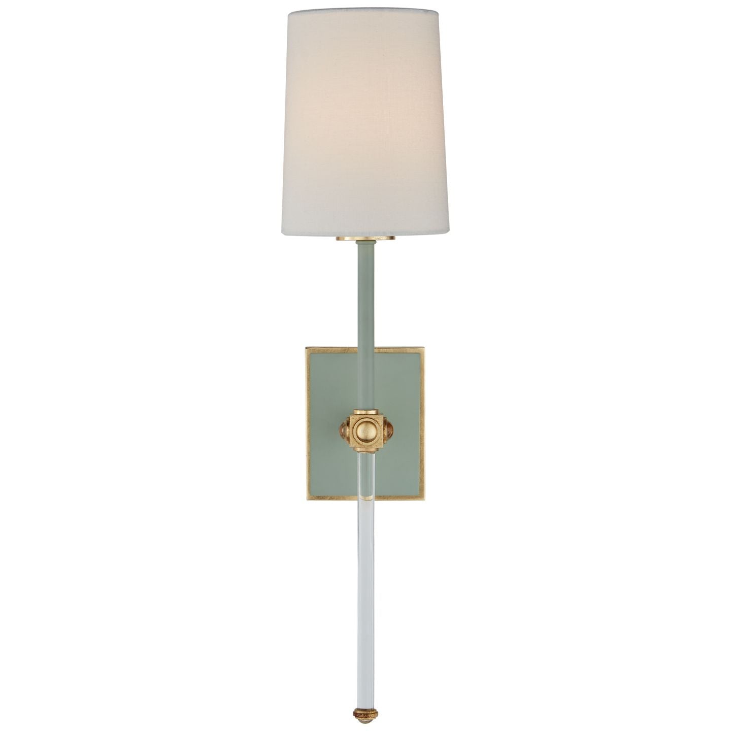 Julie Neill Lucia Crystal Medium Tail Wall Sconce - Matte Black Wall Light Bloomingdales Lighting Celadon