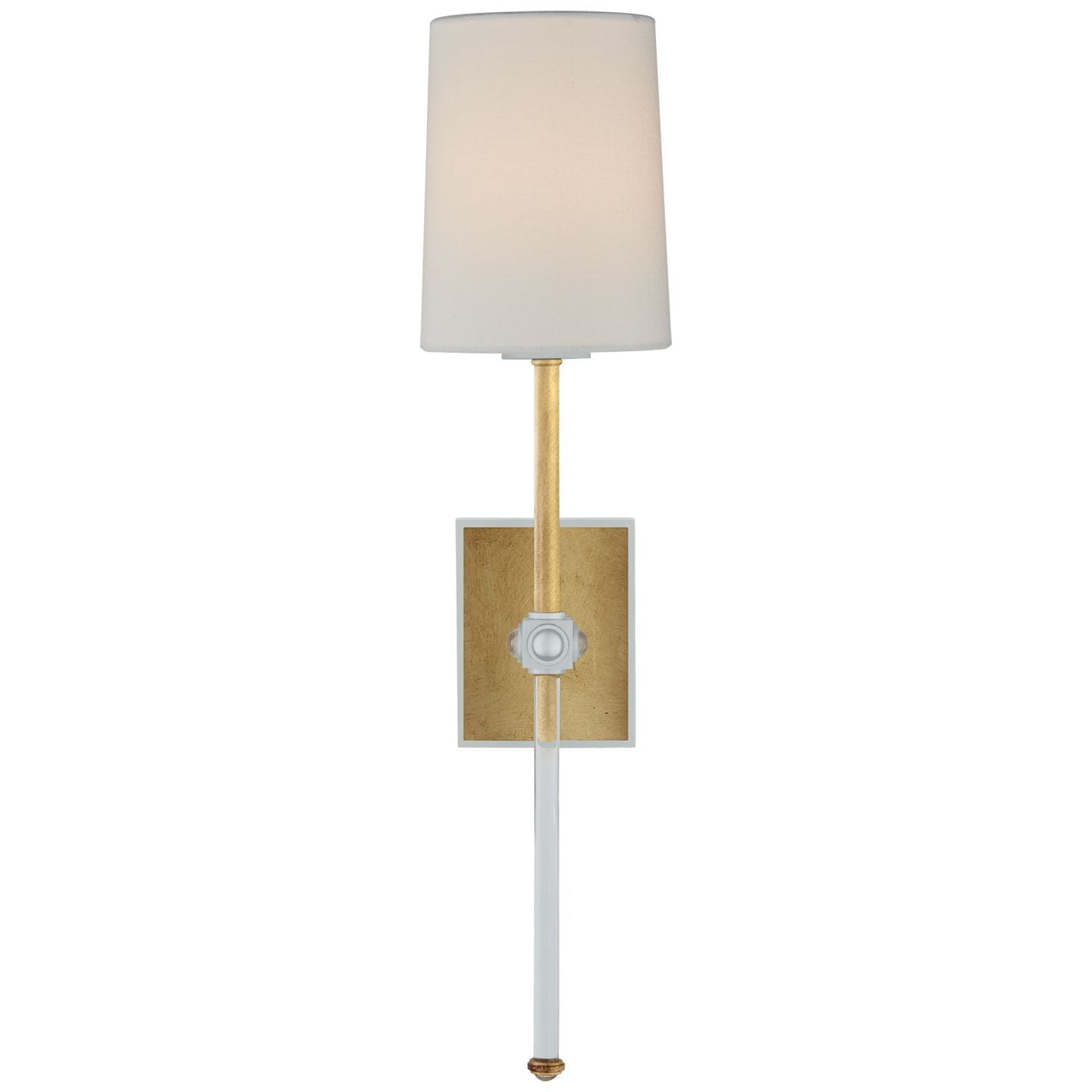Julie Neill Lucia Crystal Medium Tail Wall Sconce - Matte Black Wall Light Bloomingdales Lighting Gild