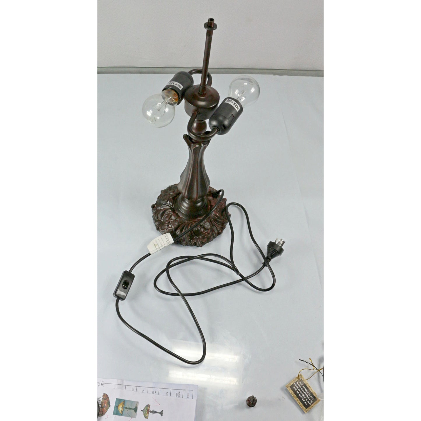 Madonna Beaded Stained Glass Table Lamp Table Lamp G&G Bros