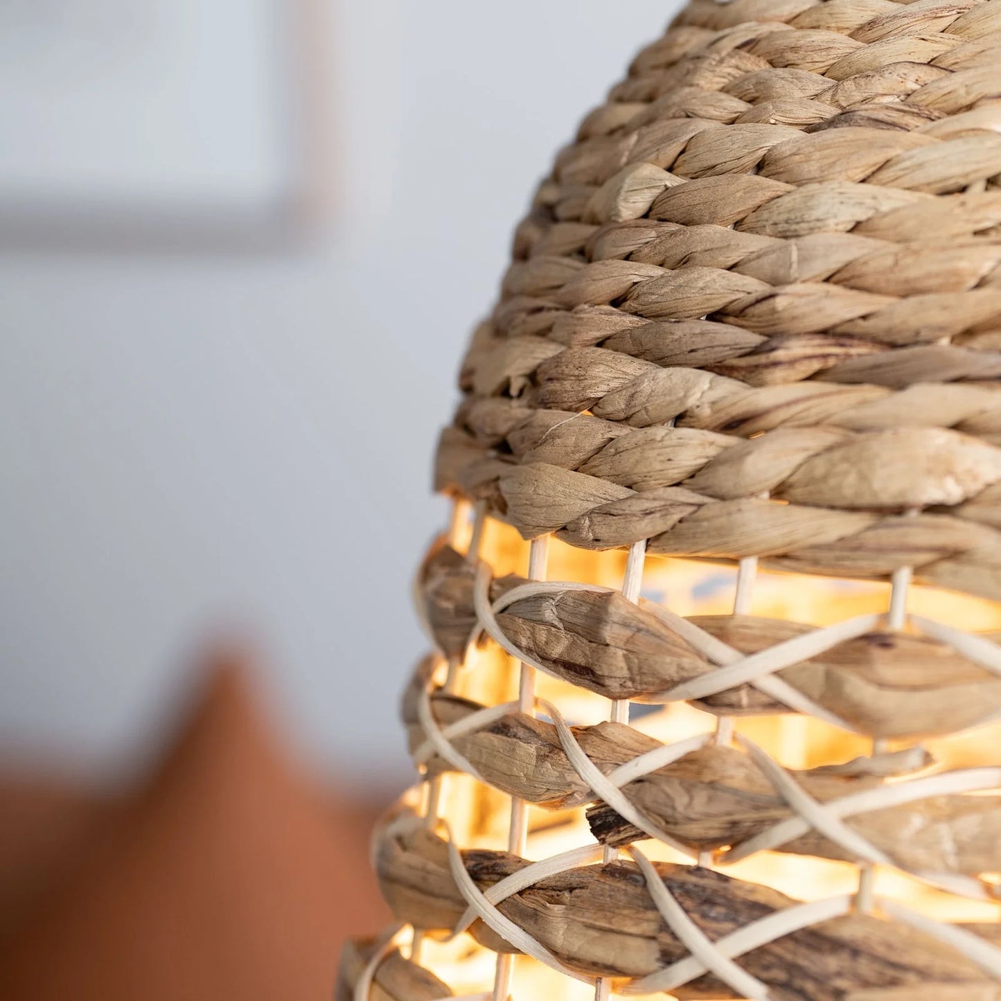 Malik Hand Woven Seagrass Pendant Light Pendant Light Mayfield Lighting