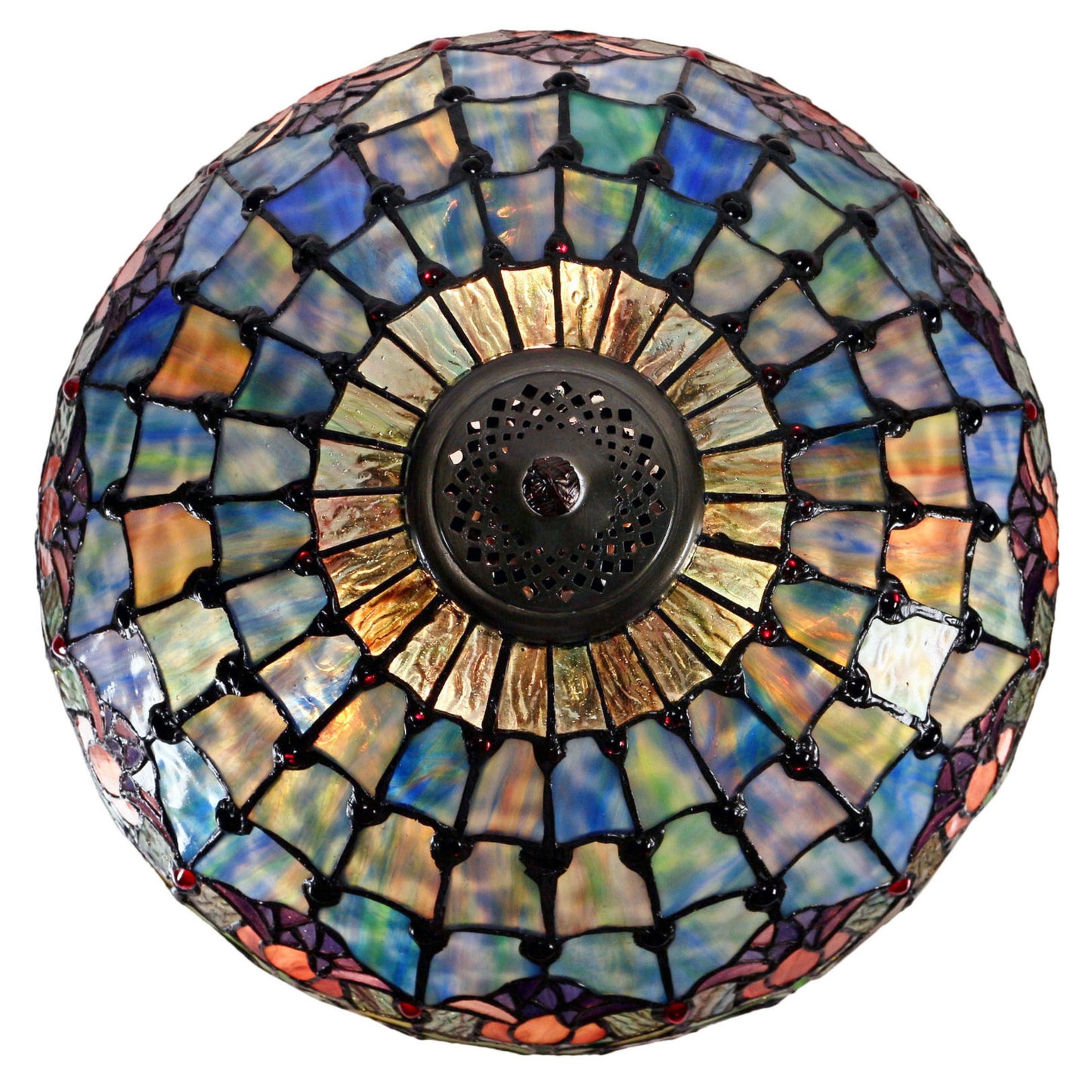 Mauve Tulip Stained Glass Table Lamp Table Lamp G&G Bros