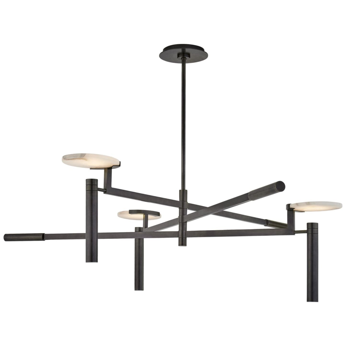 Kelly Wearstler Melange Large Floating Alabaster Disc Chandelier - Brass Pendant Light Bloomingdales Lighting Bronze Large