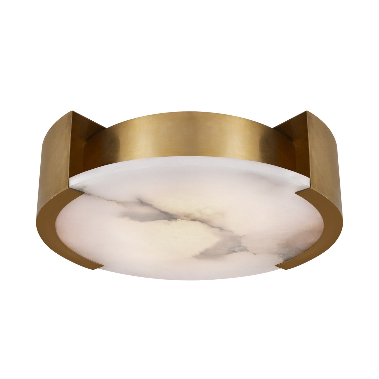 Kelly Wearstler Melange Small Alabaster Flush Mount Ceiling Light - Brass Ceiling Flush Mount Bloomingdales Lighting Brass Large