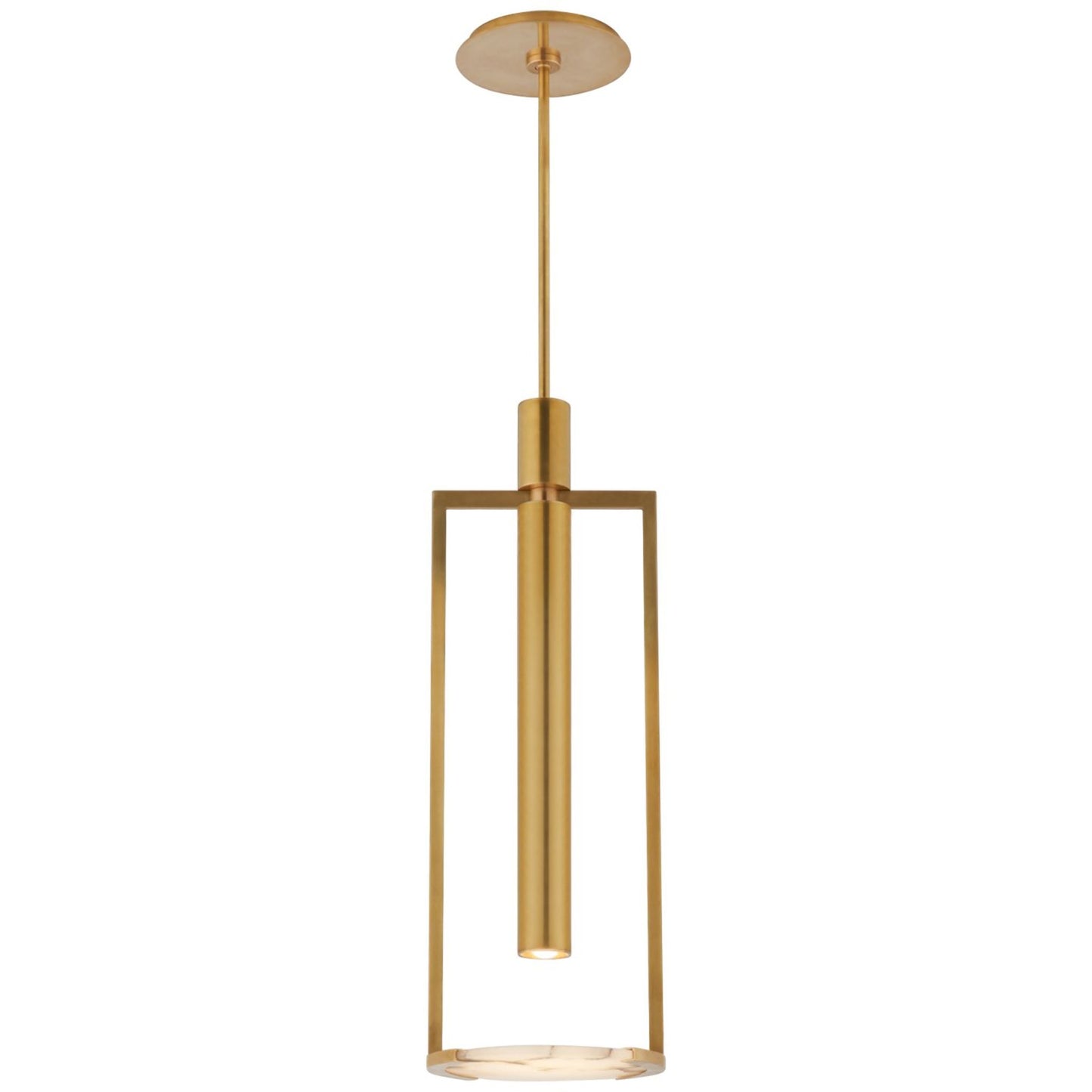 Kelly Wearstler Melange Large Floating Alabaster Disc Chandelier - Brass Pendant Light Bloomingdales Lighting Brass Medium