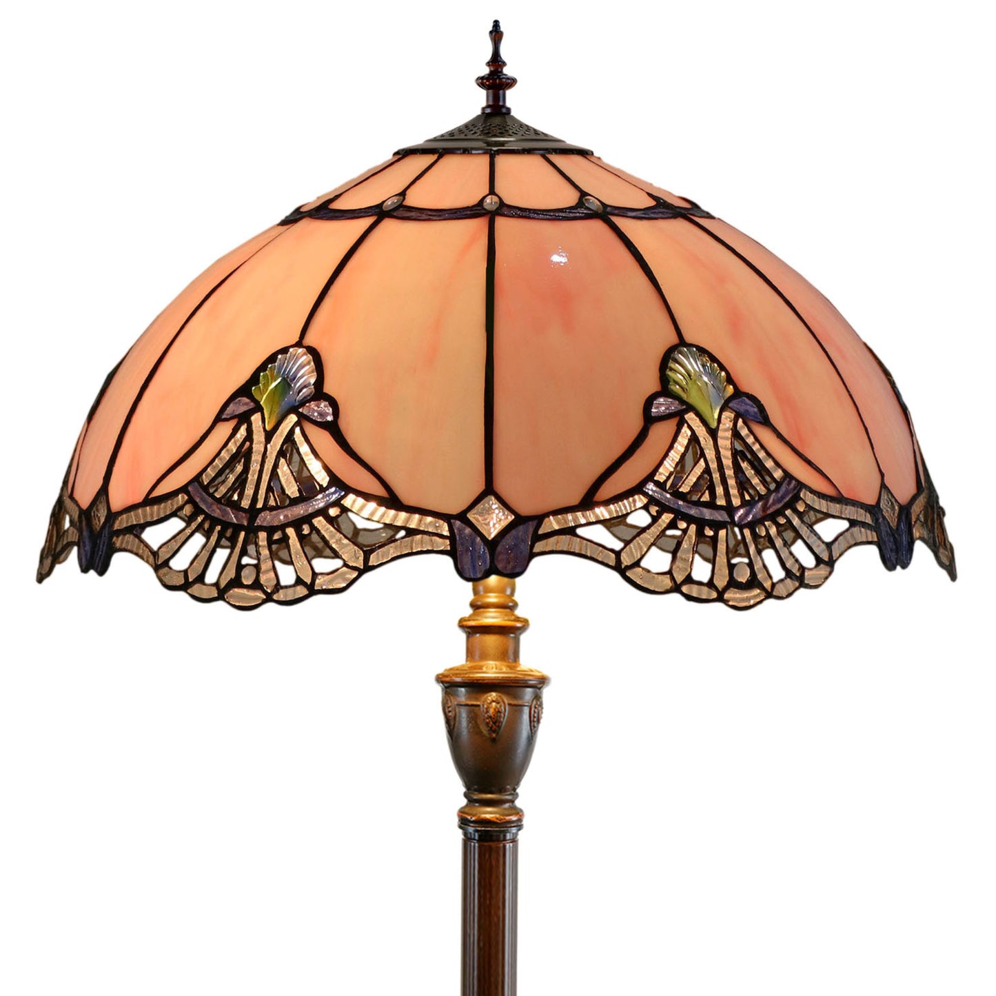 Memphis Stained Glass Floor Lamp Floor Lamp G&G Bros