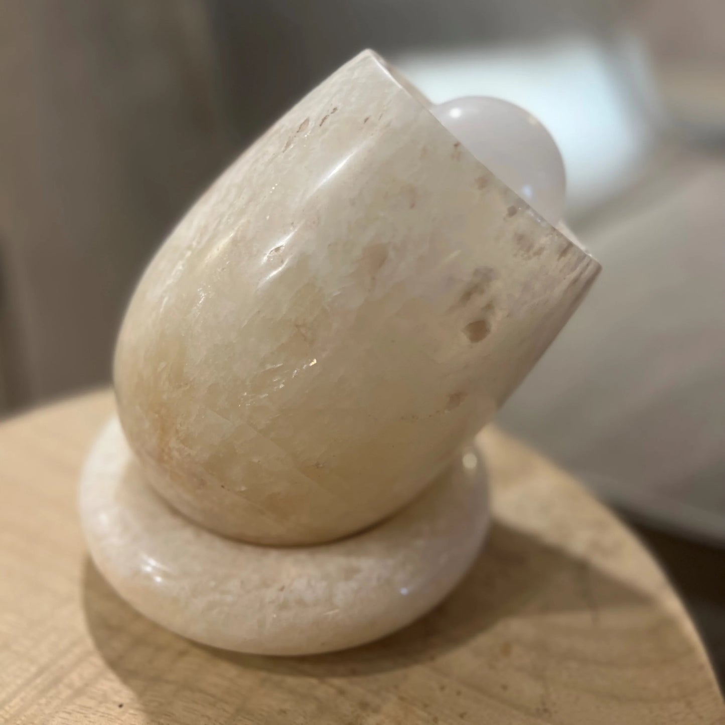 Pemba Onyx Table Lamp Table Lamp Bisque Interiors