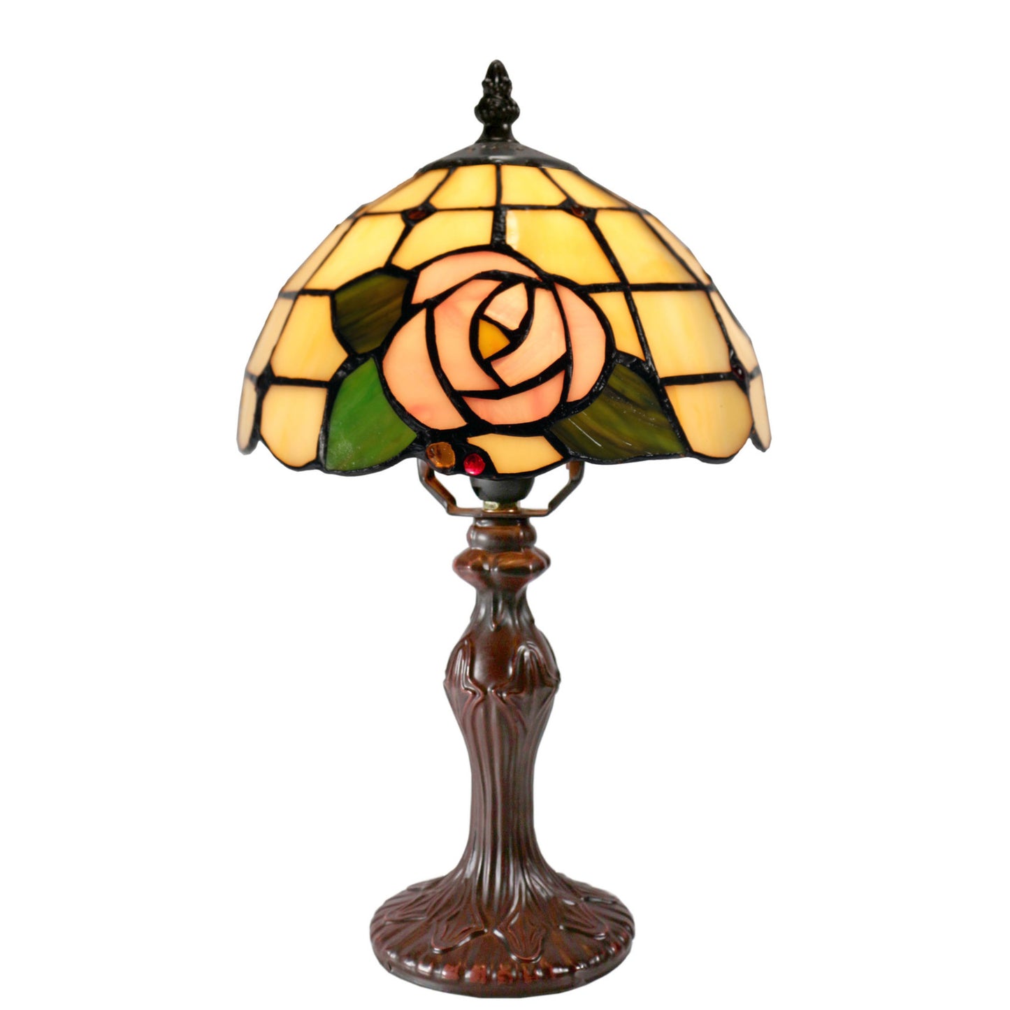 Pia Small Stained Glass Table Lamp Table Lamp G&G Bros