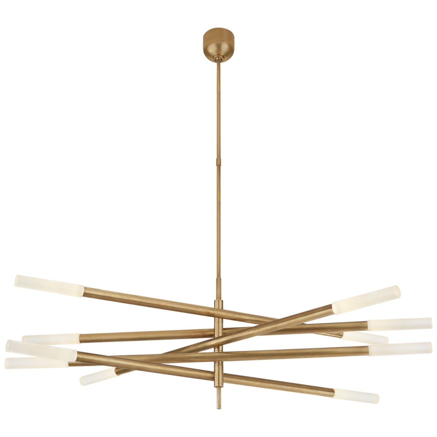 Kelly Wearstler Rousseau Grande Ten-Light Articulating Chandelier - Bronze Pendant Light Bloomingdales Lighting Brass