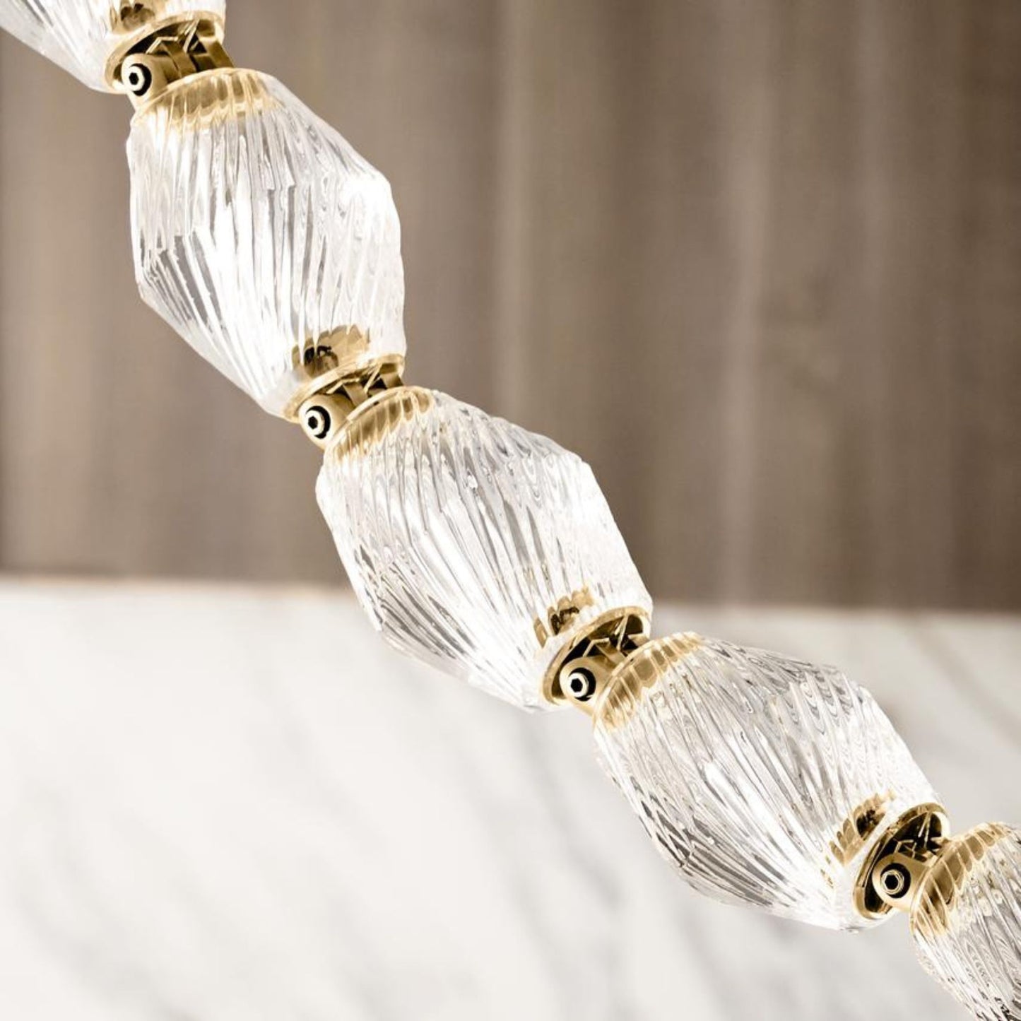 Sean Lavin Brass and Crystal Collier 48 Pendant Light Pendant Light Bloomingdales Lighting