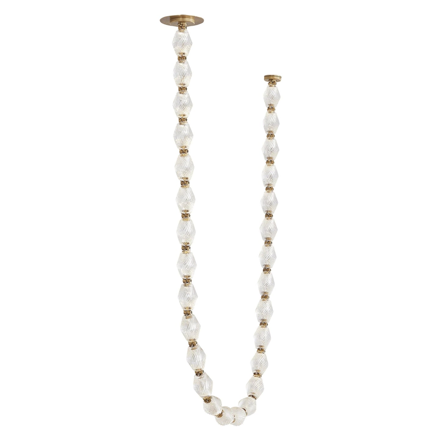 Sean Lavin Brass and Crystal Collier 48 Pendant Light Pendant Light Bloomingdales Lighting Large