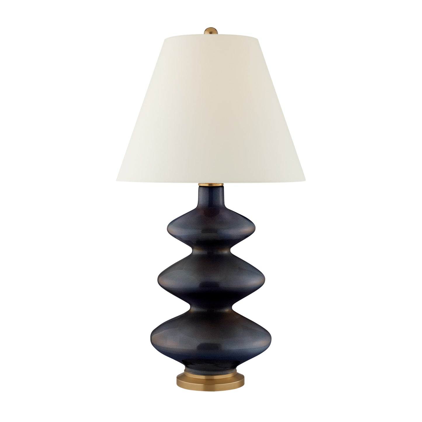 Christopher Spitzmiller Smith Medium Ceramic Table Lamp - Mixed Blue Table Lamp Bloomingdales Lighting Mixed Blue