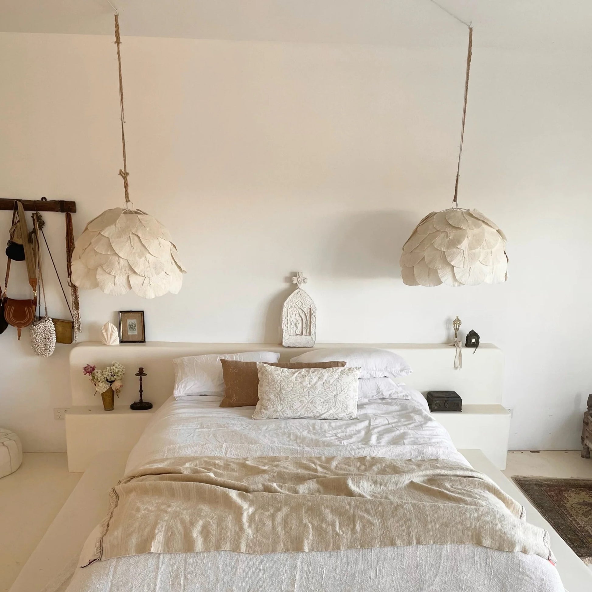 Sofia Dome Petal Pendant Light Pendant Light Bisque Interiors