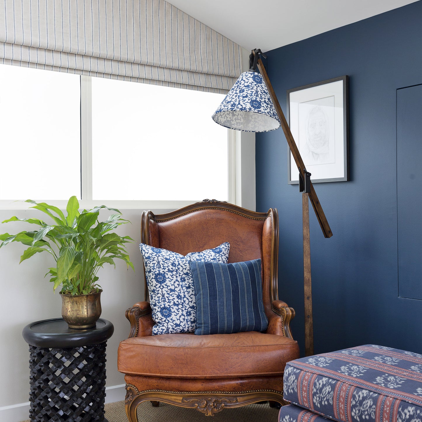 Sonora Floor Lamp with Adjustable Arm - Timber Floor Lamp Bloomingdales Lighting