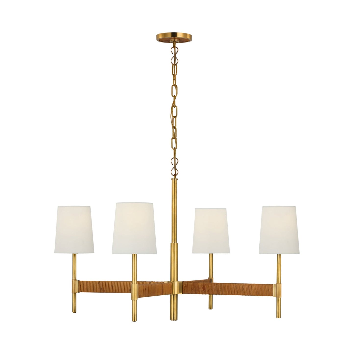 Suzanne Kasler Elle Large Chandelier - Brass Pendant Light Bloomingdales Lighting
