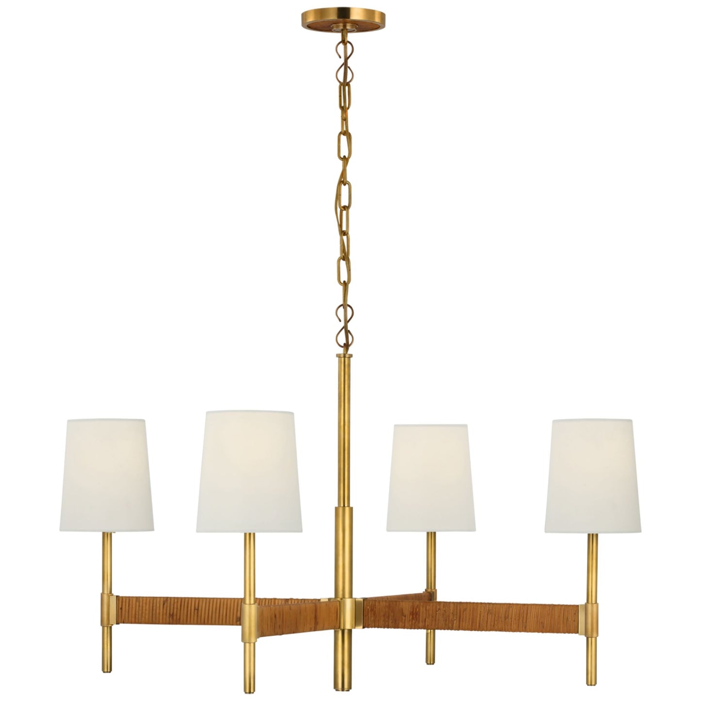 Suzanne Kasler Elle Large Chandelier - Brass Pendant Light Bloomingdales Lighting