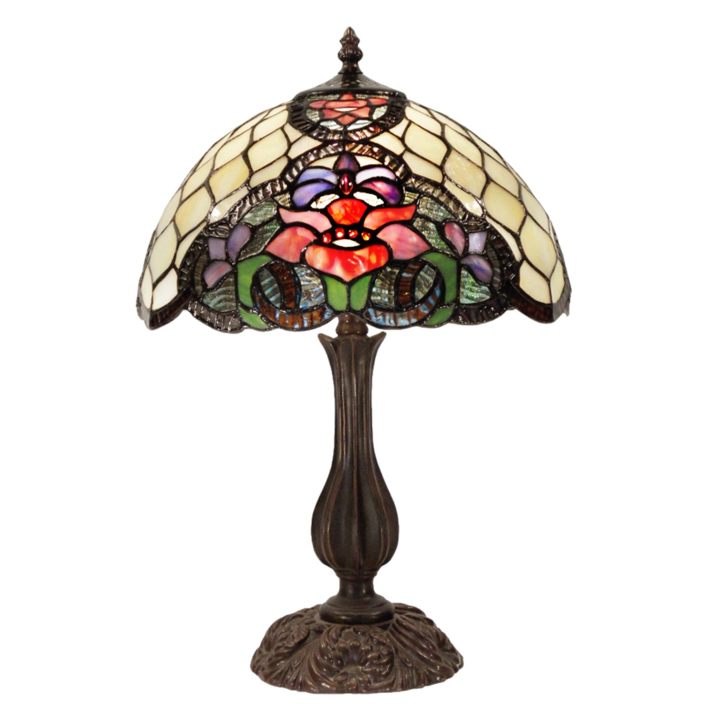Alicia Table Stained Glass Table Lamp Table Lamp G&G Bros Medium