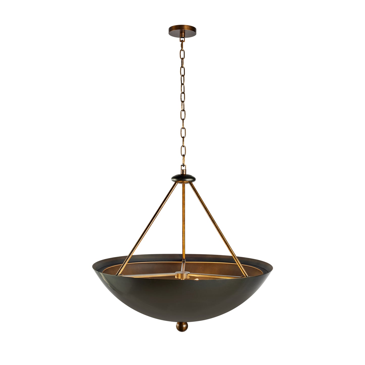Terri Shannon Bol Lumiere Pendant Light - Bronze & Aged Brass Pendant Light Bloomingdales Lighting