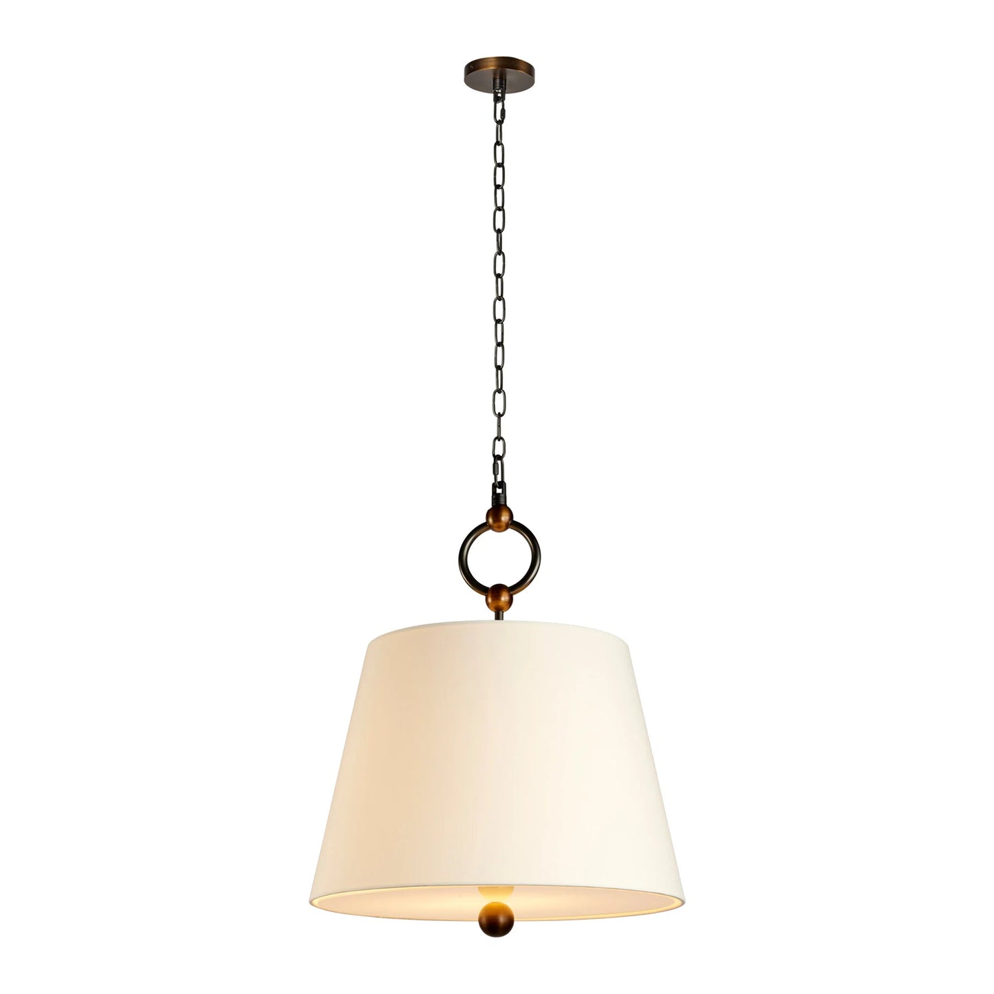Terri Shannon Lumiere de lien Pendant Light - Bronze & Aged Brass Pendant Light Bloomingdales Lighting