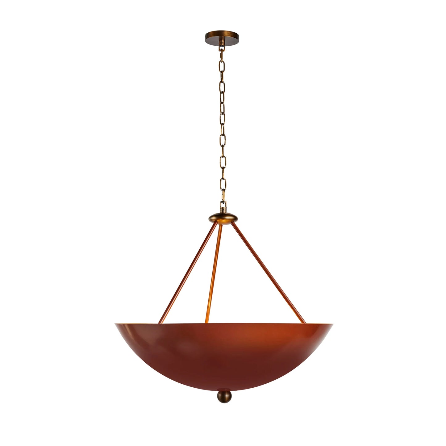 Terri Shannon Bol Lumiere Pendant Light - Bronze & Aged Brass Pendant Light Bloomingdales Lighting Manor Red