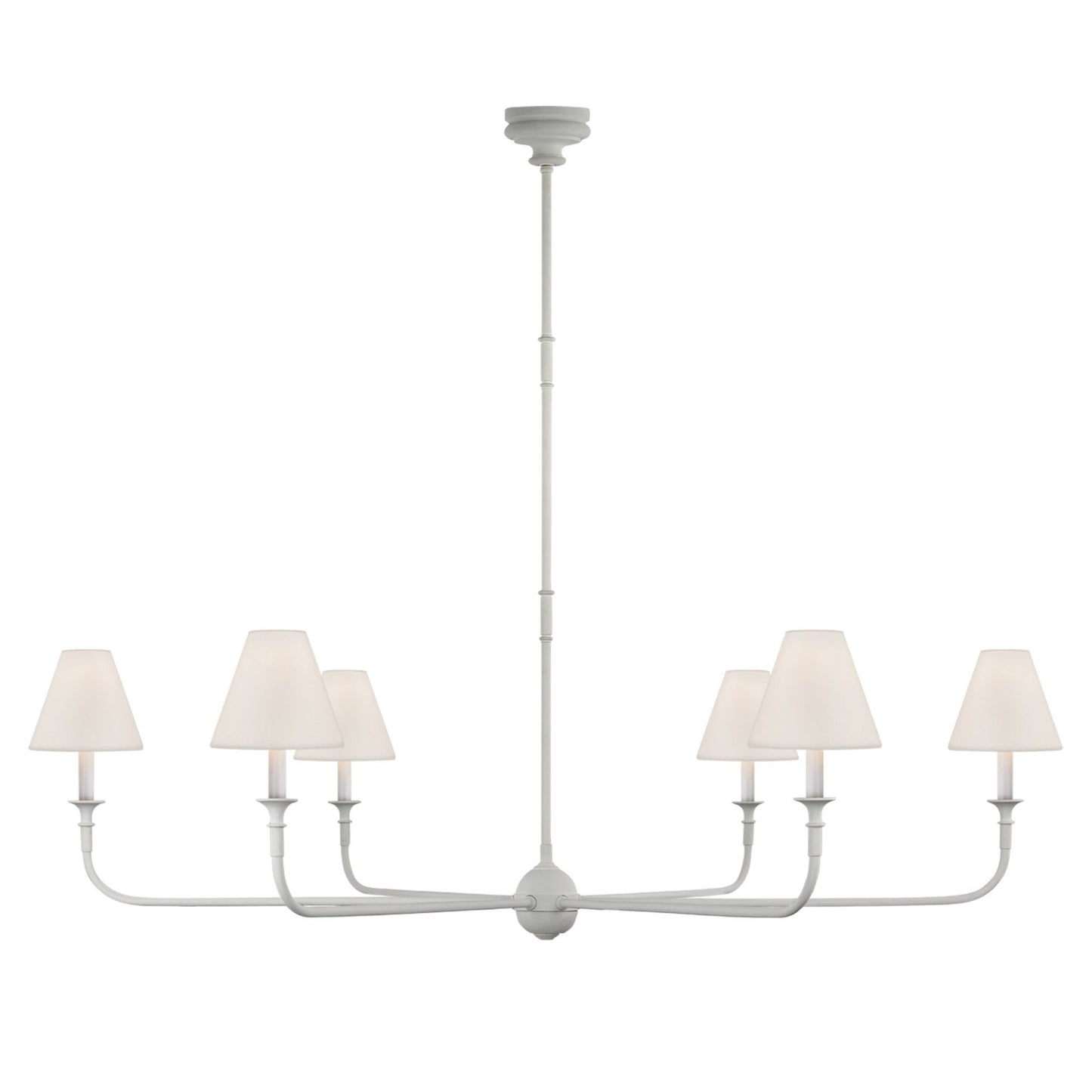 Thomas O'Brien Piaf Large Chandelier - Antique Gild Pendant Light Bloomingdales Lighting Plaster White Grande