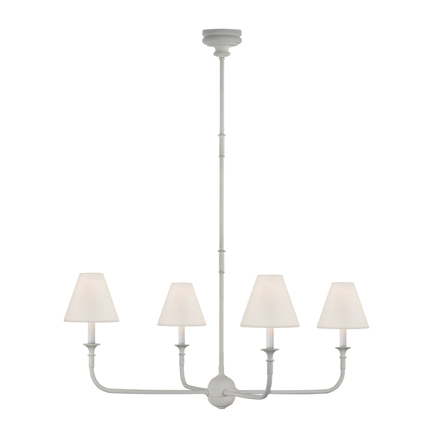 Thomas O'Brien Piaf Grande Chandelier - Antique Gild Pendant Light Bloomingdales Lighting Plaster White Large