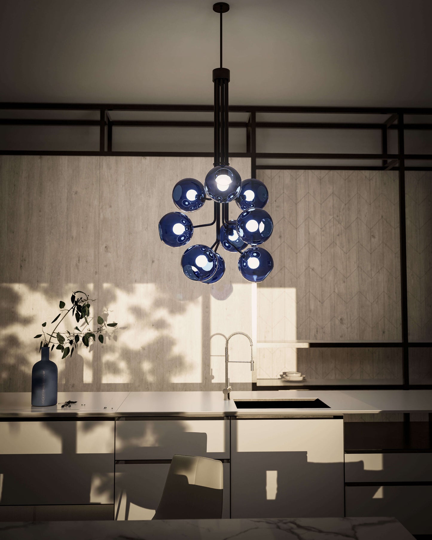Tree of Light Nine Branch Chandelier Chandelier ILANEL