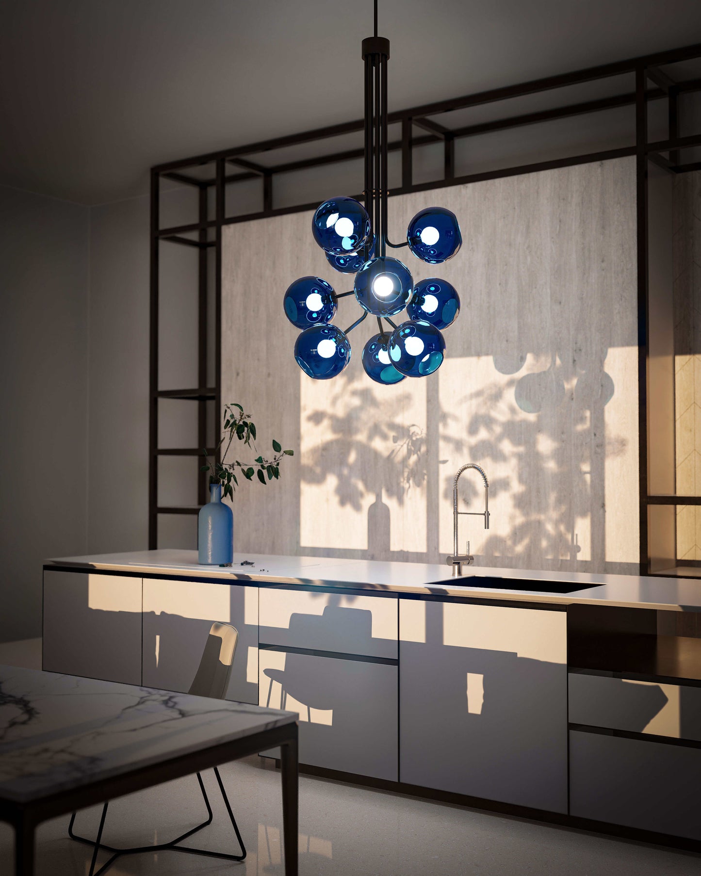 Tree of Light Nine Branch Chandelier Chandelier ILANEL