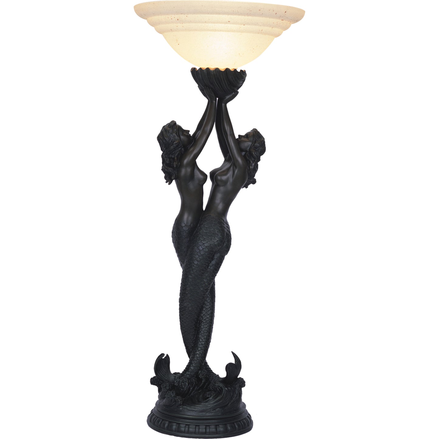 Twin Mermaid Sculptural Table Lamp Table Lamp G&G Bros