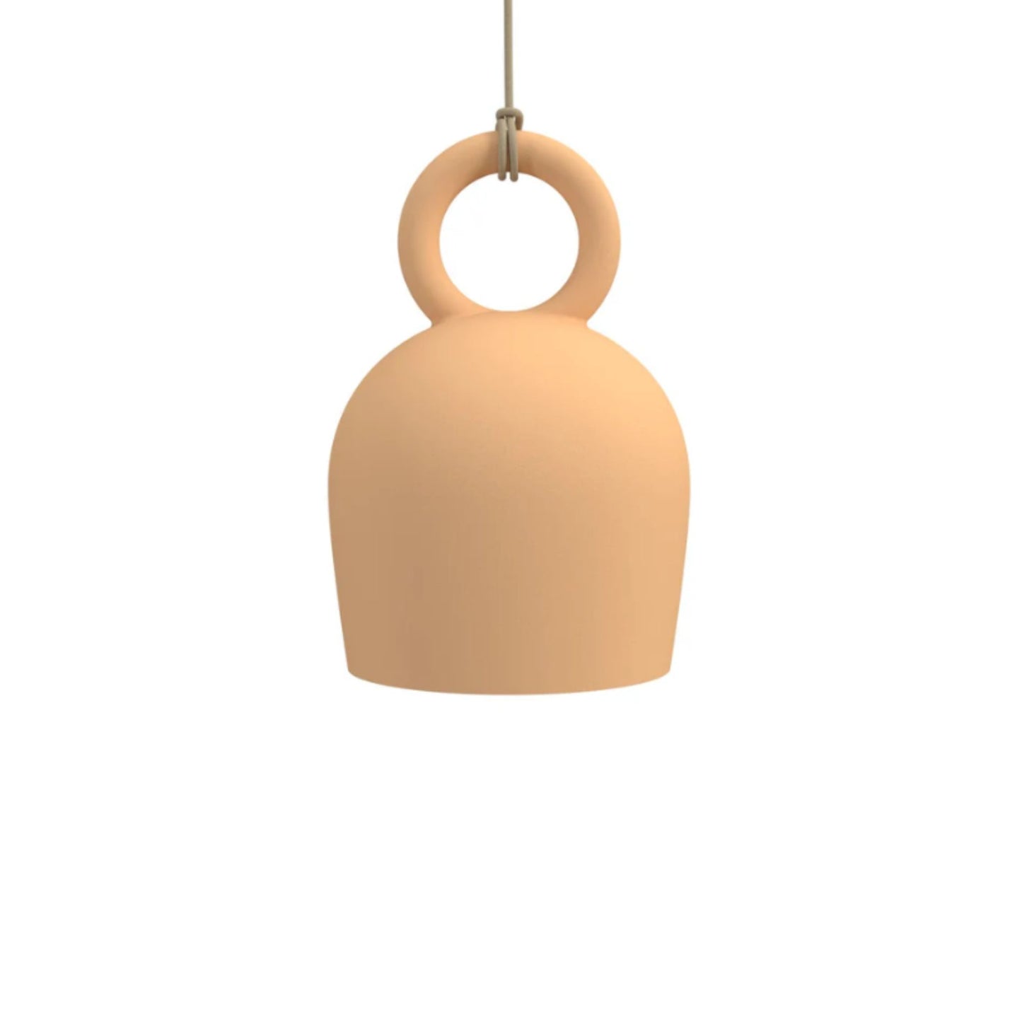 Calo Handmade Bell Clay Pendant Light Pendant Light Klaylife Terracotta Medium