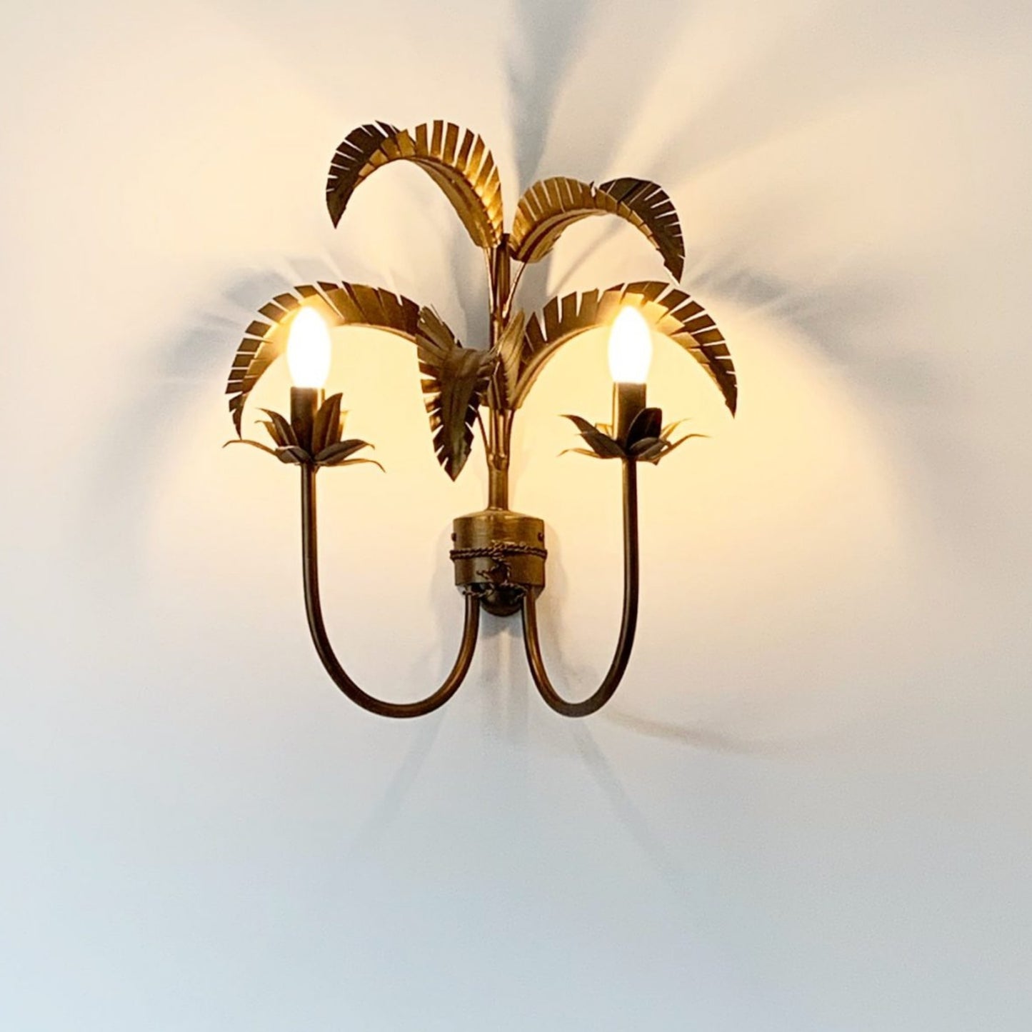 Palm Springs Leaf Wall Sconce Wall Light Gypset Cargo Bronze