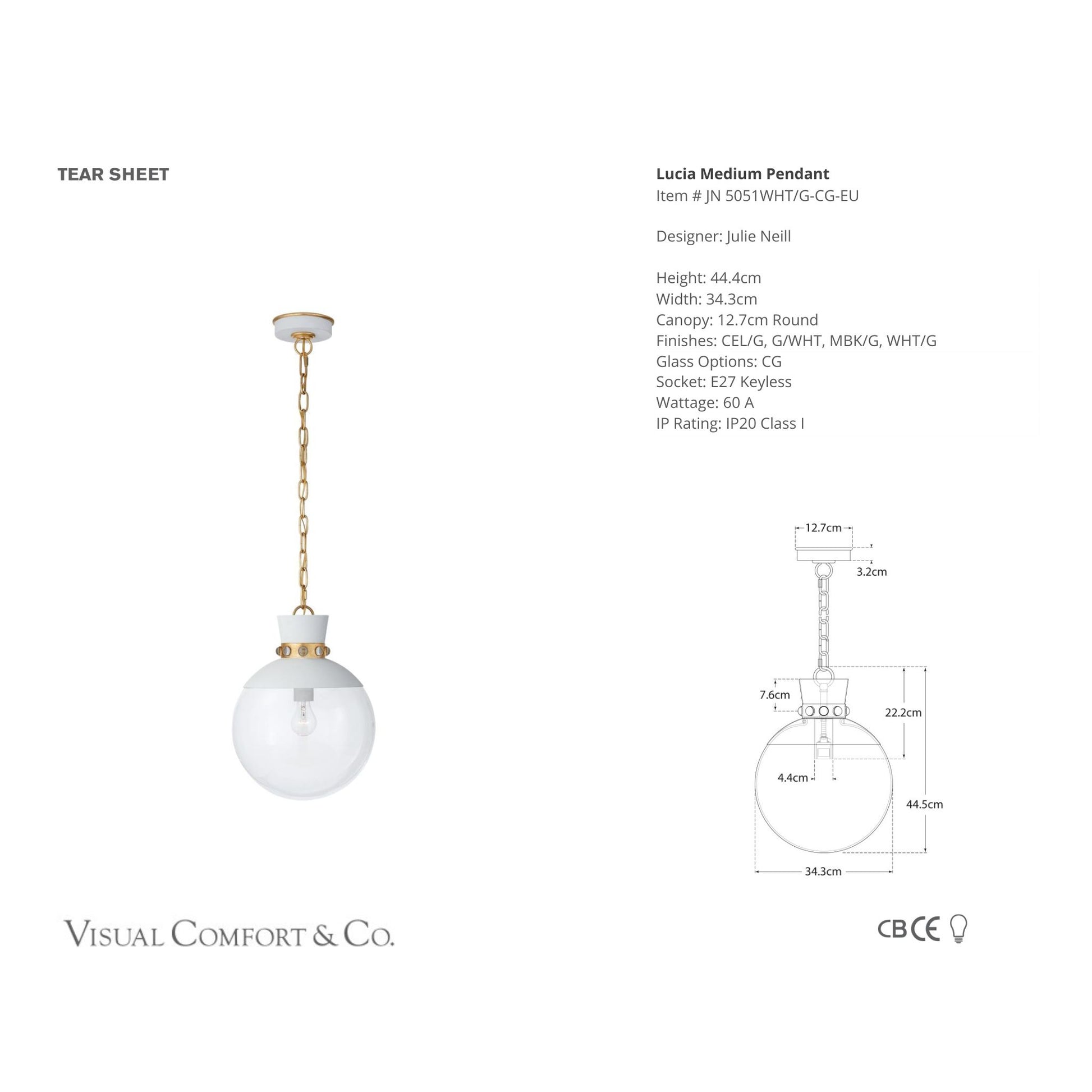 Julie Neill Lucia Medium Pendant Light Pendant Light Bloomingdales Lighting