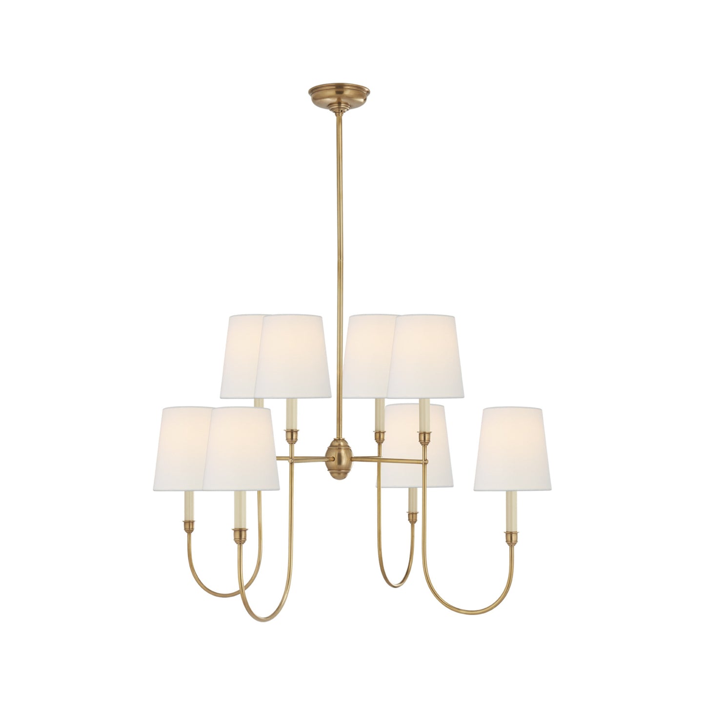 Thomas O'Brien Vendome Small Chandelier - Brass Pendant Light Bloomingdales Lighting Large