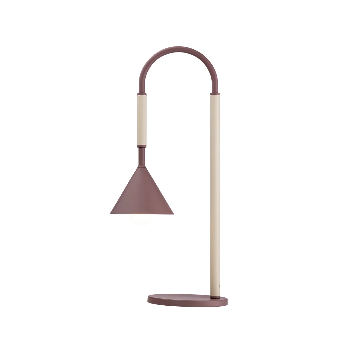 Venna Curved Table Lamp Table Lamp Mayfield Lighting Berry White