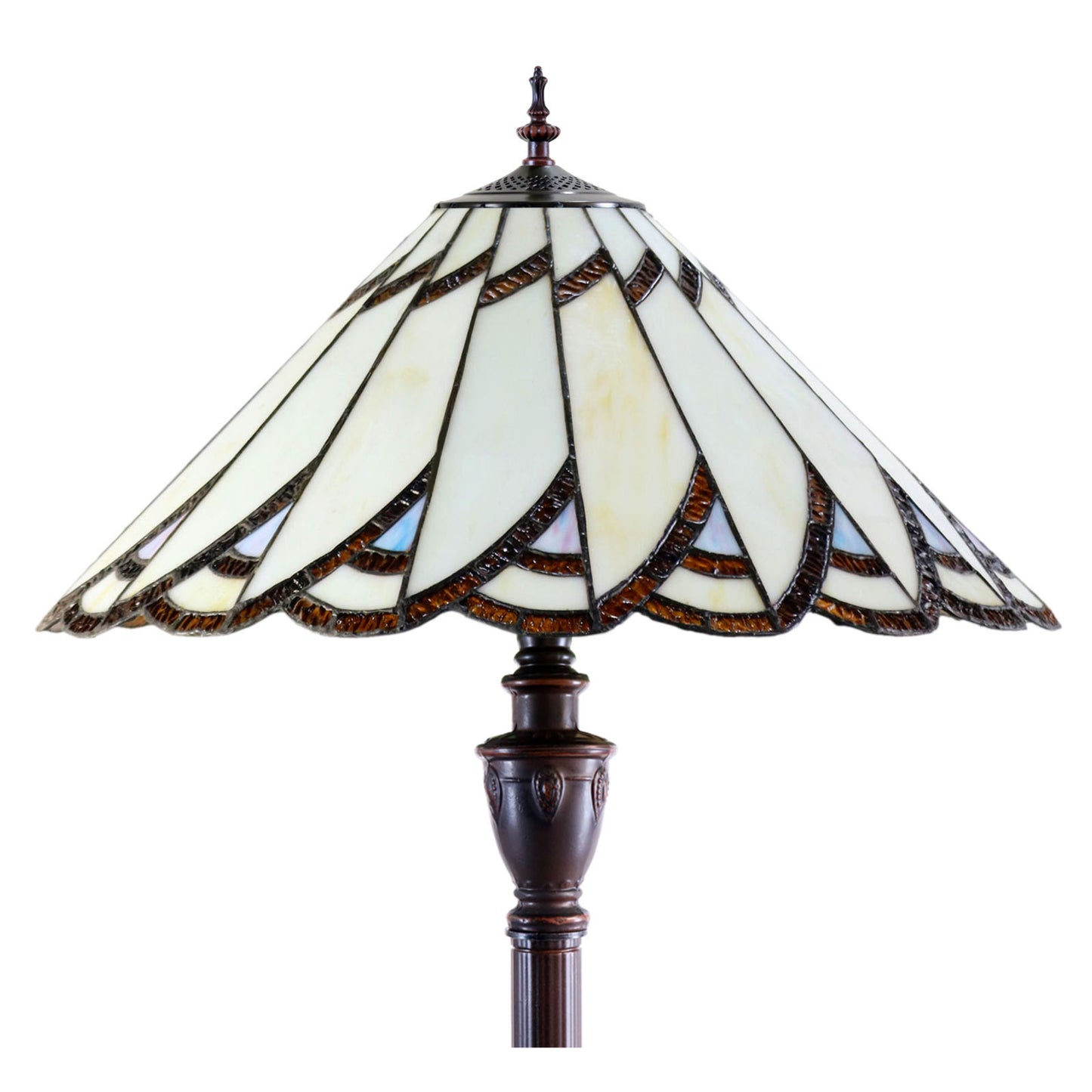 Vermont Tiffany Stained Glass Floor Lamp Floor Lamp G&G Bros