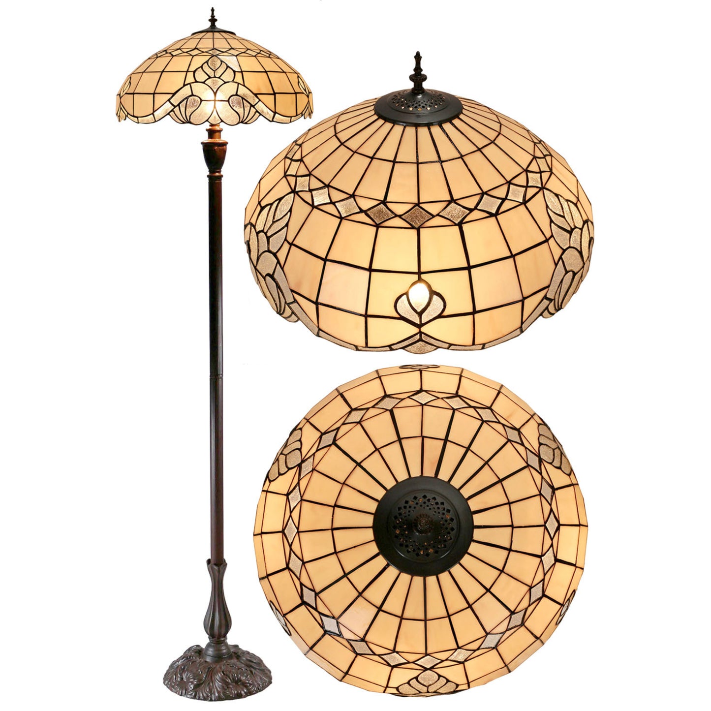 Vienna Stained Glass Floor Lamp Floor Lamp G&G Bros