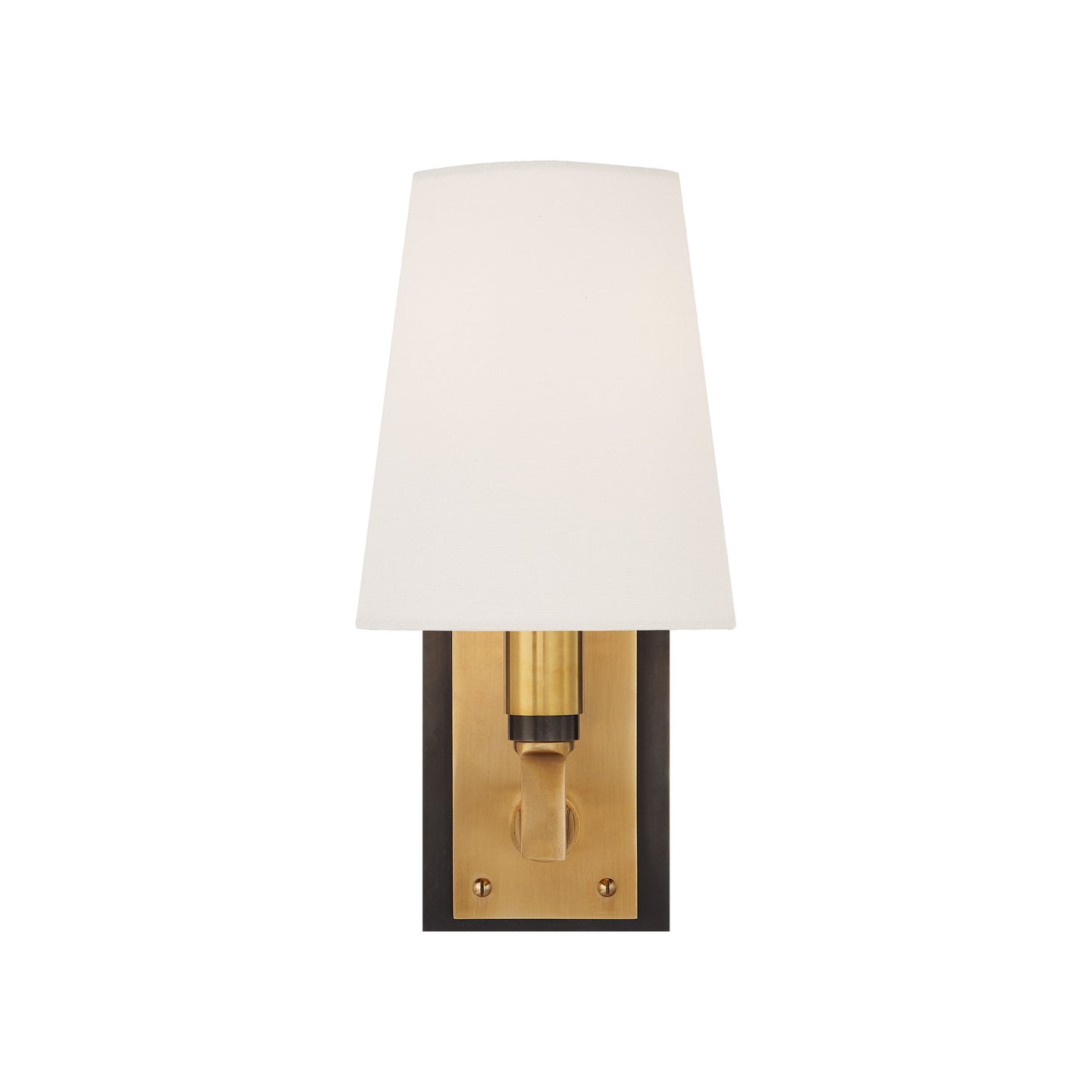 Thomas O'Brien Watson Small Linen Wall Sconce - Bronze and Brass Wall Light Bloomingdales Lighting