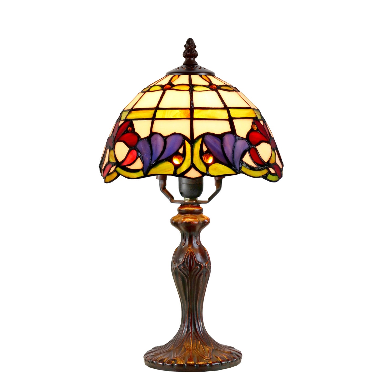 Zeya Small Stained Glass Table Lamp Table Lamp G&G Bros