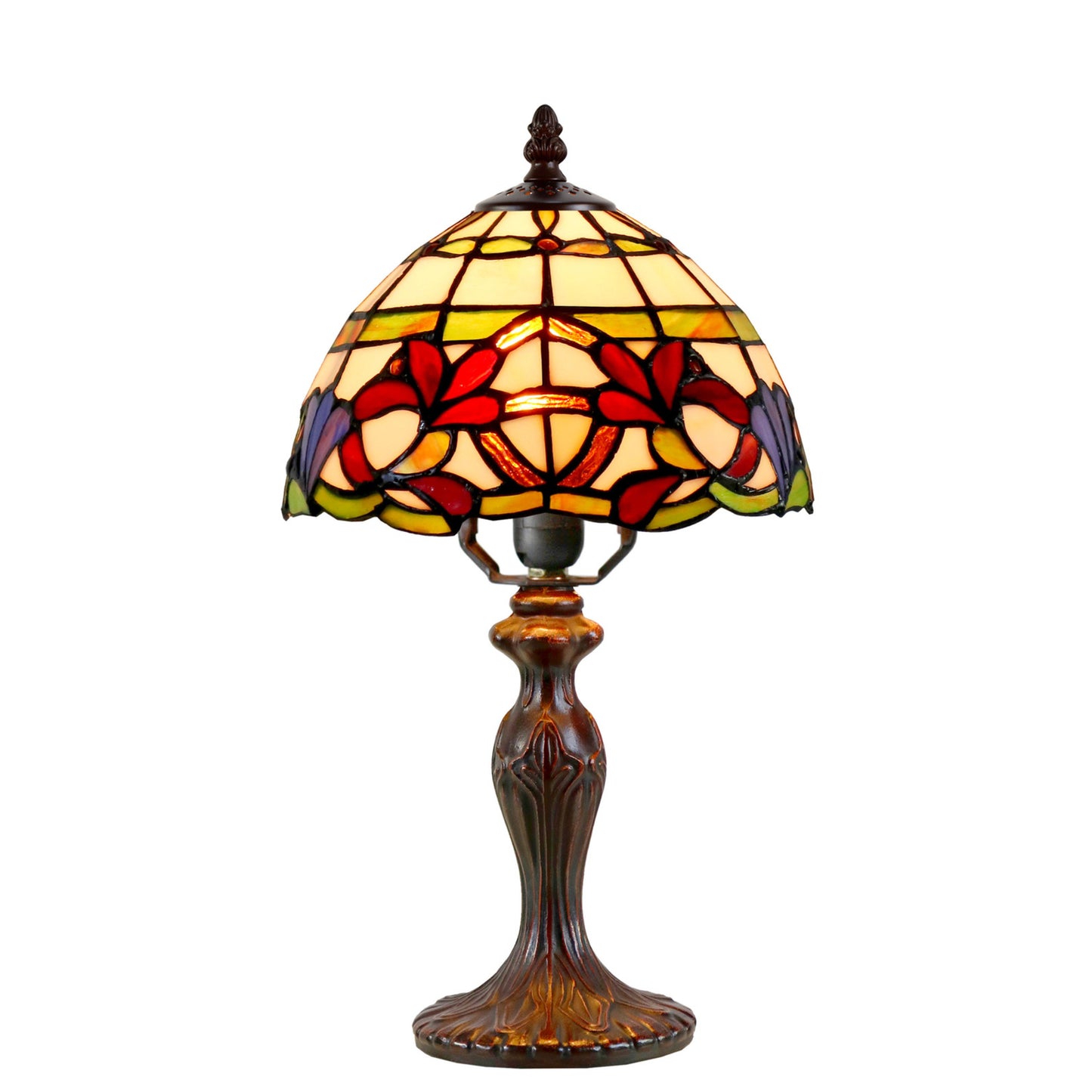 Zeya Small Stained Glass Table Lamp Table Lamp G&G Bros