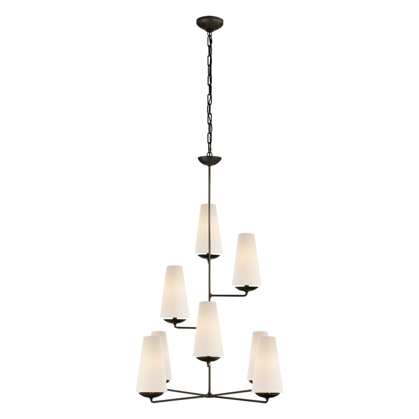 AERIN Fontaine Vertical Chandelier Pendant Light Bloomingdales Lighting Aged Iron