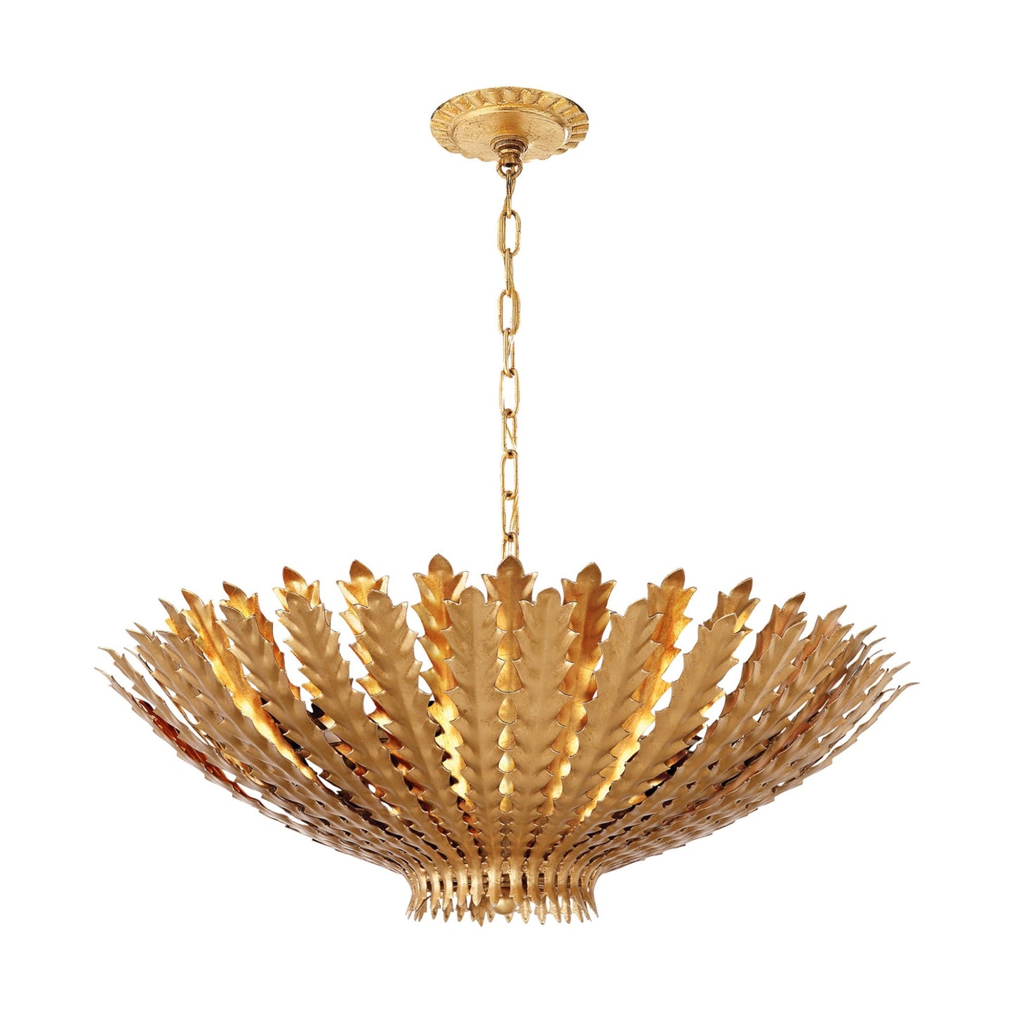 AERIN Hampton Extra Large Reef Chandelier Pendant Light Bloomingdales Lighting Gild Medium