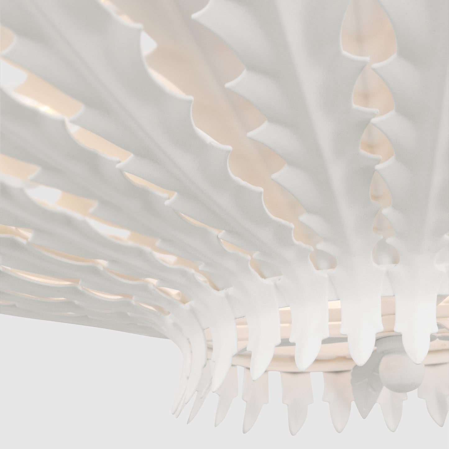 AERIN Hampton Extra Large Reef Chandelier - Plaster White Pendant Light Bloomingdales Lighting