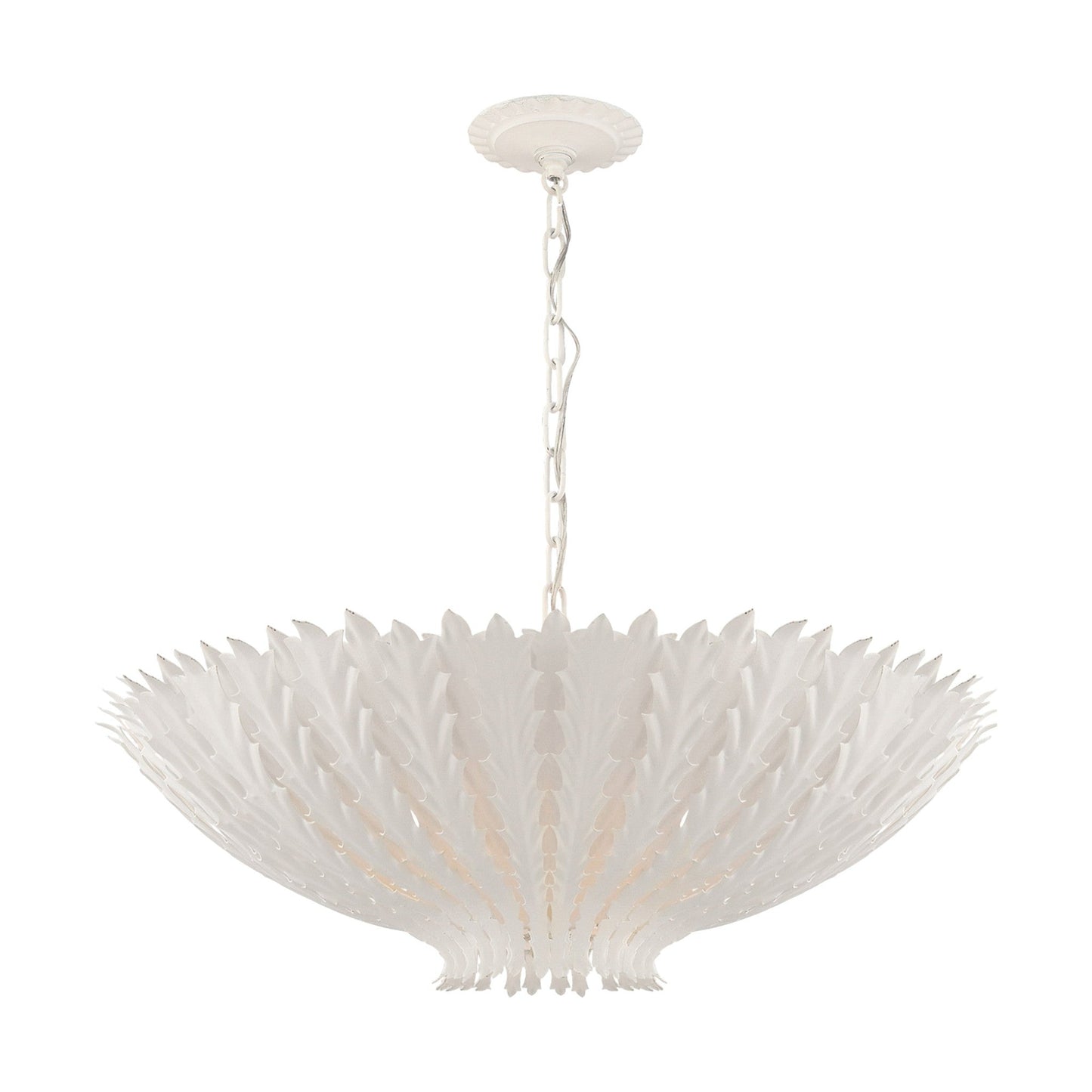 AERIN Hampton Medium Reef Chandelier Pendant Light Bloomingdales Lighting Plaster White Medium