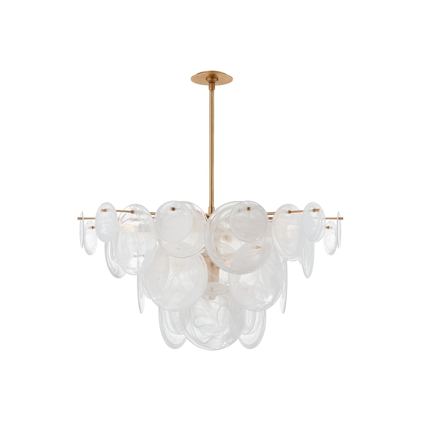 AERIN Loire Gold Large Glass Chandelier Pendant Light Bloomingdales Lighting